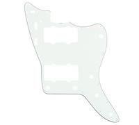 Musiclily Pro 13 Fori 65 60s Stile Vintage Battipenna Chitarra Pickguard per Fender American Jazzmaster, 3 strati Pergamena