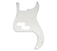 Musiclily Pro 13 Fori Battipenna Basso per Squier Sonic Precision Bass, 3 strati Bianco