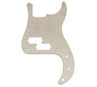 Musiclily Pro 13 Fori Battipenna Basso per Squier Sonic Precision Bass, 4 strati Aged White Pearl