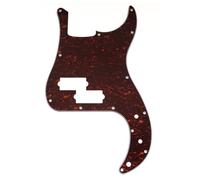 Musiclily Pro 13 Fori Battipenna Basso per Squier Sonic Precision Bass, 4 strati Red Tortoise