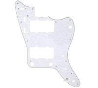Musiclily Pro 13 Fori Battipenna Chitarra Pickguard per JPN Made Fender Japan Jazzmaster,4 strati White Pearl