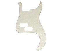 Musiclily Pro 13 Fori P Bass Battipenna per 4 Corde MIJ Fender Japan Precision Bass, 4 strati Aged White Pearl