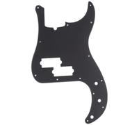 Musiclily Pro 13 Fori Stile Moderno Pickguard Battipenna Basso per American Precision Bass 4 Corde,1 strato Nero opaco