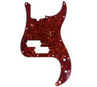 Musiclily Pro 13 Fori Stile Moderno Pickguard Battipenna Basso per American Precision Bass 4 Corde,4 strati Vintage Tortoise