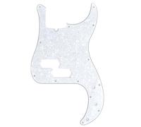 Musiclily Pro 13 Fori Stile Moderno Pickguard Battipenna Basso per American Precision Bass 4 Corde,4 strati White Pearl