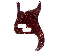 Musiclily Pro 13 Fori Stile Moderno Pickguard Battipenna Basso per American Precision Bass 4 Corde,4 strati Tartarugato