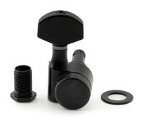 Musiclily Pro 15:1 Ratio 1-Pin Meccanica Autobloccanti Singola Lato Bass Locking Tuner con Paletta Esagonale per Chitarra Elettrica SQ Strat Tele, Nero