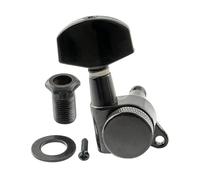 Musiclily Pro 15:1 Ratio Meccanica Autobloccanti Singola Lato Bass Locking Tuner con Paletta Esagonale Grande Vite 45° per Chitarra Elettrica Acustica, Nero