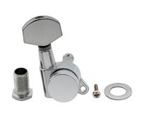 Musiclily Pro 15:1 Ratio Meccanica Autobloccanti Singola Lato Bass Locking Tuner con Paletta Esagonale per Chitarra Elettrica tipo Strat Tele, Cromato