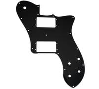 Musiclily Pro 15 Fori Ampia Gamma HH Battipenna per Chitarra Elettrica tipo Mexico Fender 72 Tele Deluxe, 3 Strati Nero