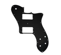 Musiclily Pro 15 Fori Ampia Gamma HH Battipenna per Chitarra Elettrica tipo Mexico Fender 72 Tele Deluxe, 3 Strati Nero