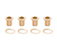 Musiclily Pro 15mm Boccole Accordatore e Rondelle 19mm Meccaniche per Basso Elettrico Sigillato Tuning Pegs, Dorato (Set di 4)