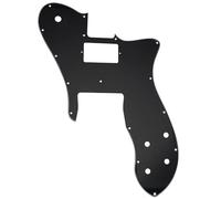 Musiclily Pro 16 Fori Single H Battipenna per Chitarra Elettrica tipo USA/Messico Fender 72 Tele Custom, 3 Strati Nero