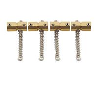 Musiclily Pro 19mm Bass Sellette Ponte in Ottone per Basso Elettrico 4 Corde Precision Jazz Bass (4 Pezzi)