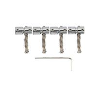 Musiclily Pro 19mm Sellette in Acciaio per Basso Elettrico 4 Corde tipo Jazz/Precision, Cromato (Set di 4)