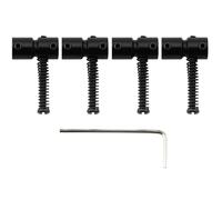 Musiclily Pro 19mm Sellette in Acciaio per Basso Elettrico 4 Corde tipo Jazz/Precision, Nero (Set di 4)