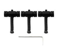 Musiclily Pro 21mm Barrel Sellette Ponte TL Ottone Nero 3 Pezzi