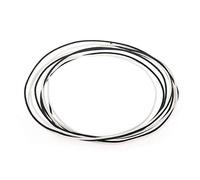 Musiclily Pro 22 AWG Gauge Vintage Style Pre-tinned Push-back Cloth Covered Stranded Wire, 12 Piedi(6 Piedi Bianco e Nero Ciascuno)