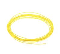 Musiclily Pro 22 AWG Gauge Vintage Style Pre-tinned Push-back Cloth Covered Stranded Wire, Giallo 25 Piedi(8 Metri)