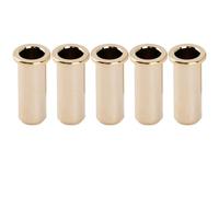 Musiclily Pro 25,5mm Boccole Passacorde in Ottone String Ferrules a Tazza per Ponte da Basso Elettrico Jazz Bass/Precision Bass, Dorato (Set di 5)