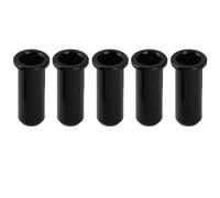 Musiclily Pro 25,5mm Boccole Passacorde in Ottone String Ferrules a Tazza per Ponte da Basso Elettrico Jazz Bass/Precision Bass, Nero (Set di 5)