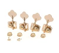 Musiclily Pro 2L2R Gold Bass Open Gear Machine Heads Tuning Pegs Keys Tuners Set