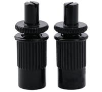 Musiclily Pro 2Pcs Black M8 Metric Tune-o-matic Bridge Studs For Les Paul Guitar