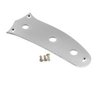 Musiclily Pro 3 Fori Chitarra Piastra Controlli in Acciaio Control Plate per Chitarra Elettrica tipo Mustang, Cromato