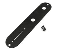 Musiclily Pro 32mm Piastra di controllo Tele in Acciaio con Foro Stretto Potenziometro per Chitarra Elettrica tipo Telecaster, Nero