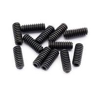 Musiclily Pro #4-40X5/16" Viti Altezza Selle in Acciaio per Ponte Chitarra Elettrica Strato e Tele American, Nero (Set di 12)