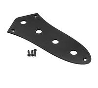 Musiclily Pro 4 Fori Jazz Bass Piastra Controlli in Acciaio Control Plate per Basso Elettrico tipo J-Bass, Nero