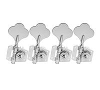 Musiclily Pro 4 in Linea Open Gear Meccaniche Basso Tuners Cromato | per Basso Elettrico Precision Jazz Bass