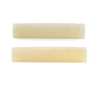 Musiclily Pro 43x5x9mm Capotasto in Osso Pre-scanalato Fondo Piatto per Chitarra Acustica 6 Corde YA Style A Series e FG Series, Non Sbiancato (Set di 2)