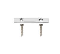 Musiclily Pro 45mm Barra Abbassacorde in Ottone String Retainer per Basso Elettrico 5 Corde, Cromato