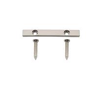 Musiclily Pro 45mm Barra Abbassacorde in Ottone String Retainer per Basso Elettrico 5 Corde, Nickel