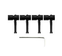 Musiclily Pro 4Pcs Black 19mm Bridge Saddles For 4 String Precision Jazz Bass