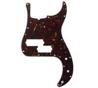 Musiclily Pro 5 Corde 13 Fori Contemporaneo Battipenna P Basso Pickguard per Fender Precision Bass American, 4 strati Tartarugato