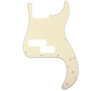 Musiclily Pro 5 Corde 13 Fori Contemporaneo Battipenna P Basso Pickguard per Fender Precision Bass American, 3 strati Crema
