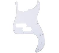Musiclily Pro 5 Corde 13 Fori P-Bass Battipenna Pickguard 3 strati Bianco