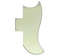 Musiclily Pro 5 Fori Battipenna Half Face per Chitarra Elettrica EPI China Made SG Standard 61, 3 strati Mint Green