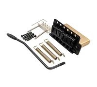 Musiclily Pro 52,5mm Moderno Ponte Tremolo 6 Viti 36mm Blocco Solide in Ottone per Chitarra Elettrica tipo Squier Strat, Nero