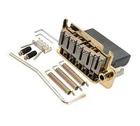 Musiclily Pro 52,5mm Ponte Tremolo 2 Pivot Selle in Acciaio per Chitarra Elettrica American Strat, Dorato
