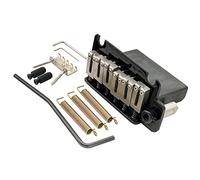 Musiclily Pro 52,5mm Ponte Tremolo 2 Pivot Selle in Acciaio per Chitarra Elettrica American Strat, Nero