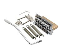 Musiclily Pro 52,5mm Vintage Ponte Tremolo 6 Viti 36mm Blocco Solide in Ottone per Chitarra Elettrica tipo Squier Strat, Cromato