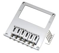 Musiclily Pro 54mm Moderno Humbucker Ponte Telecaster 6 Sellette in Lega Zinco per Chitarra Elettrica tipo Tele, Cromato