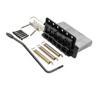 Musiclily Pro 56,5mm Vintage Ponte Tremolo 6 Viti Selle in Acciaio per Chitarra Elettrica Vintage Fender American Strat, Nero