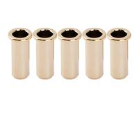 Musiclily Pro 5Pcs Gold 25.5mm Brass Bass String Ferrules Bushings Through Body