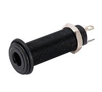 Musiclily Pro 6,35mm Presa Jack Cilindro Mono Barrel con 3 Pins per Chitarra Elettrica e Basso,Nero