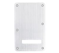 Musiclily Pro 6 Fori Piastra Copri Molle Stratocaster in Alluminio Moderno Backplate per Chitarra Elettrica Fender American/Mexico Standard Strat, Colore Originale