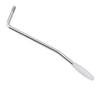 Musiclily Pro 6mm Filettatura Leva Tremolo Arm in Acciaio per Chitarra Elettrica tipo Squier Strat, Cromato con Tappo Bianco